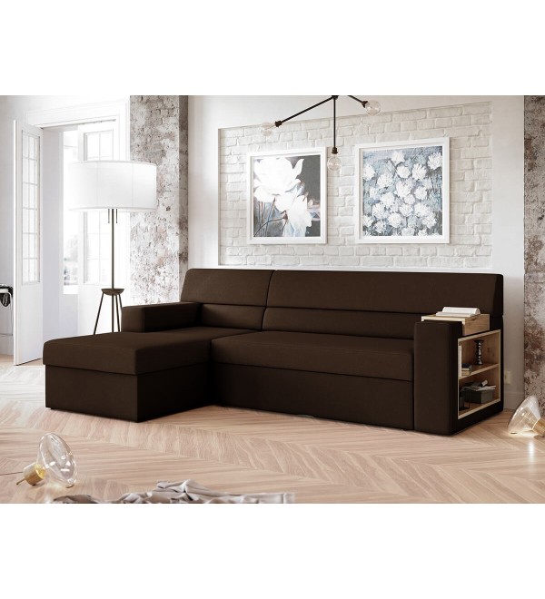 Rohová sedací souprava RULAN hnědá