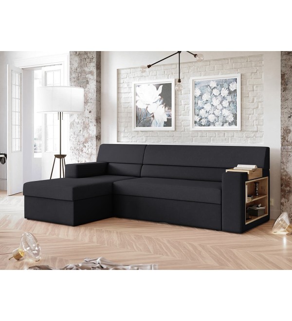 Rohová sedací souprava RULAN tmavě šedá