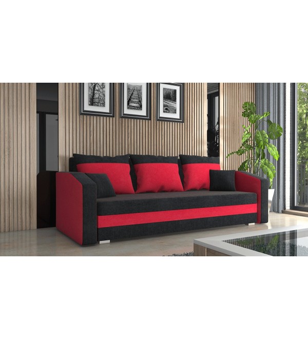 Pohovka FOMA černá červená