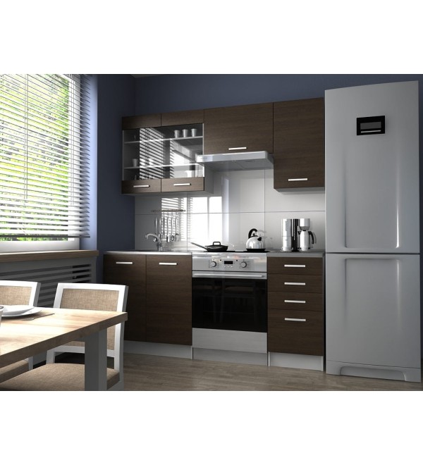 Kuchyňská linka PAULA KLASIK 180/120 wenge