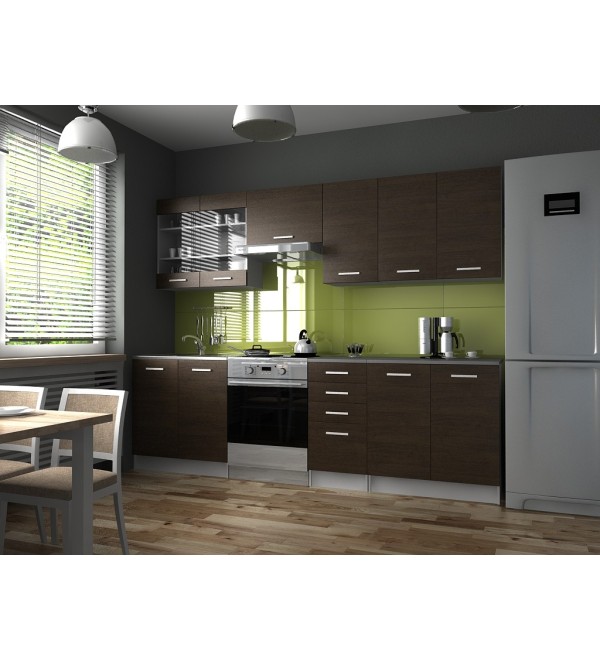 Kuchyňská linka PAULA KLASIK 260/200 wenge