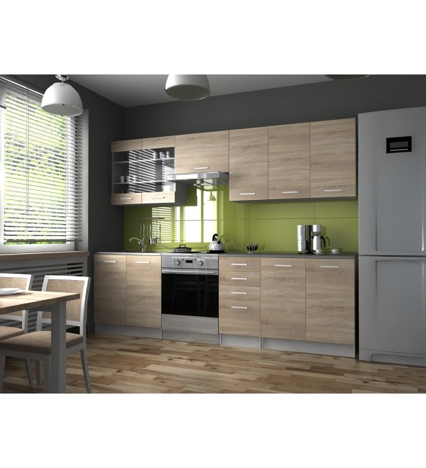 Kuchyňská linka PAULA KLASIK 260/200 dub sonoma