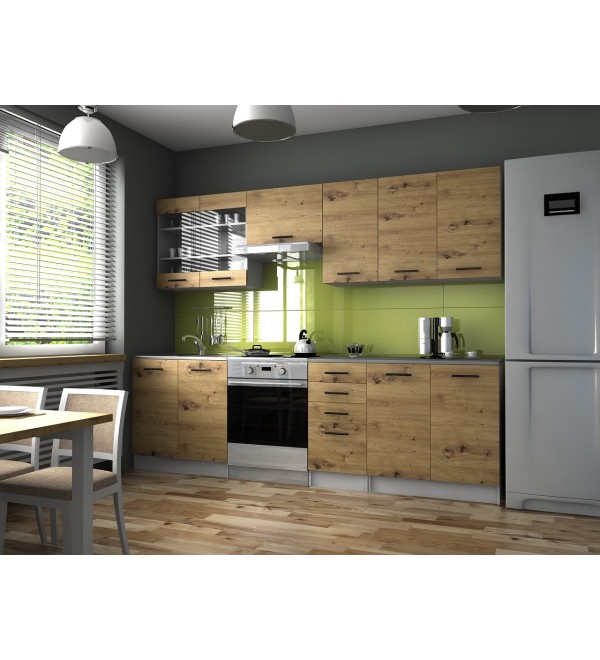 Kuchyňská linka PAULA KLASIK 260/200 dub artisan