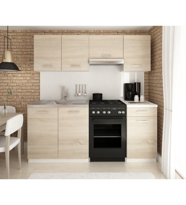 Kuchyňská linka LENA LUX 180/120 dub sonoma