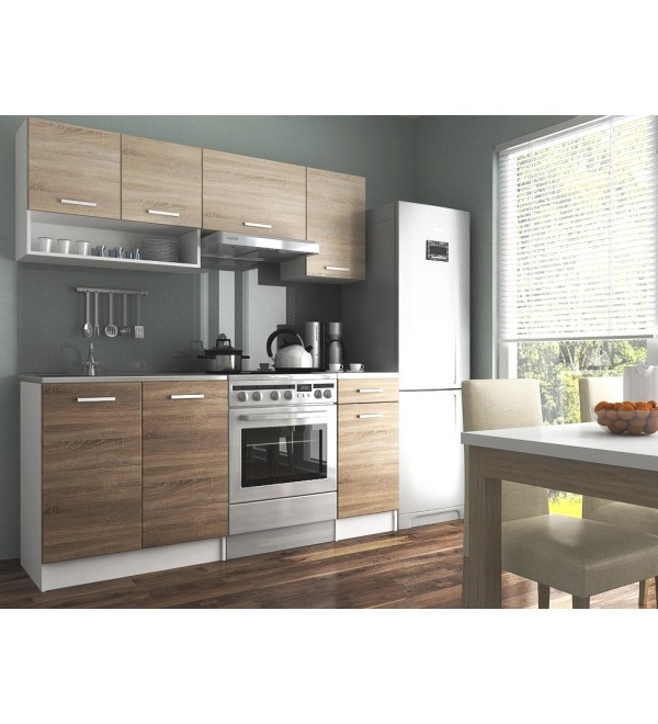 Kuchyňská linka LUMA LUX 180/120 sonoma + tobacco