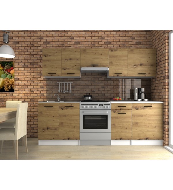 Kuchyňská linka LENA LUX 240/180 dub artisan