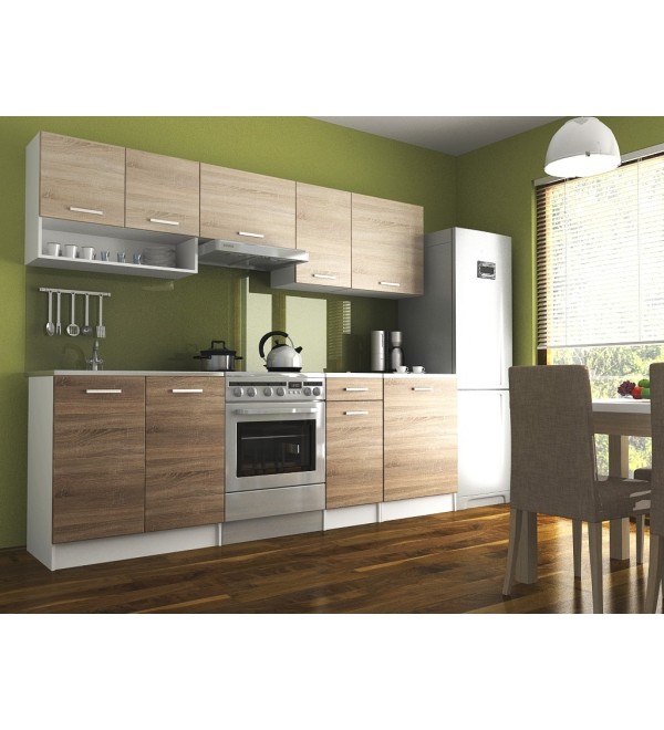 Kuchyňská linka LUMA LUX 240/180 sonoma + tobacco