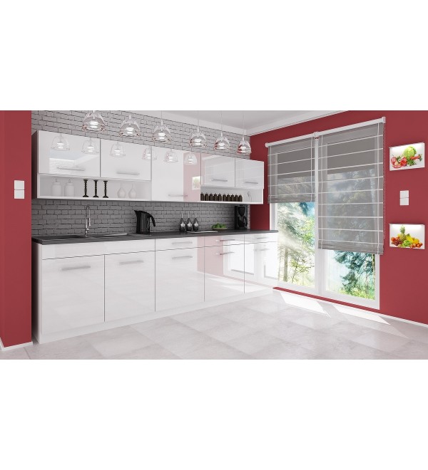 Kuchyňská linka VENDY LUX 260/260 bílá lesk