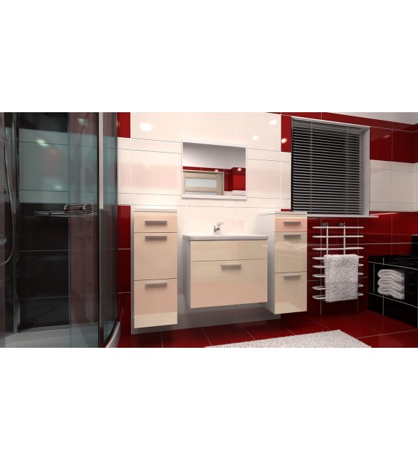 Koupelnová sestava STELO  - jasmínová lesk / bílá