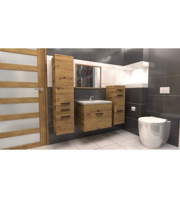 Koupelnová sestava LOKOS artisan / bílý lesk