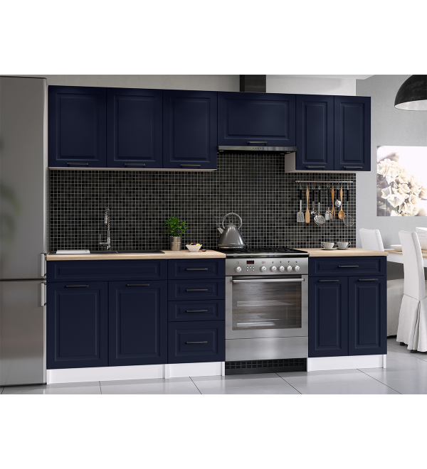 Kuchyňská linka BARBARA SCANDI 240/180 námořnická modrá