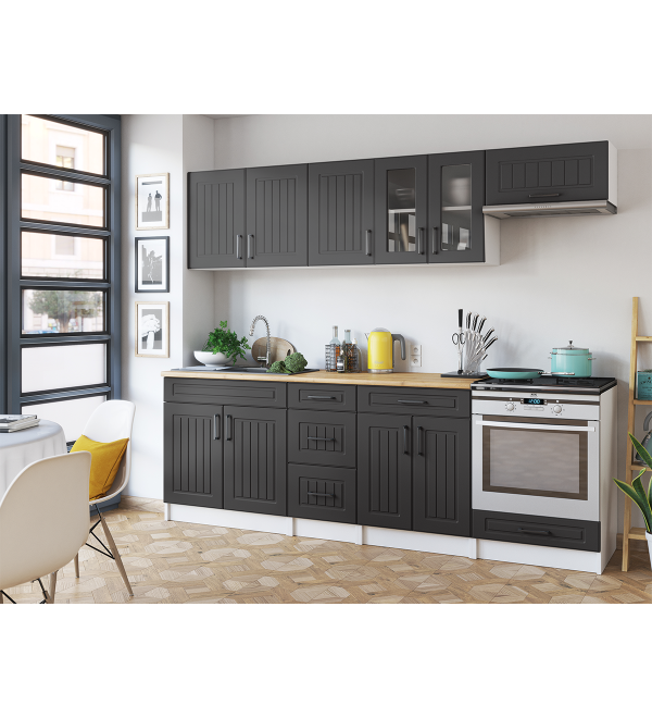 Kuchyňská linka BERTA SCANDI 240/240 grafit