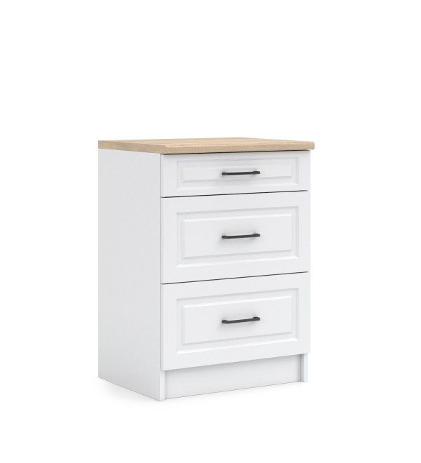 Kuchyňská spodní skříňka 60cm - 3x šuplík SCANDI