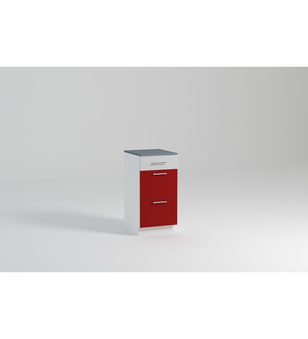 Kuchyňská skříňka spodní 40 cm 3x šuplík LUX