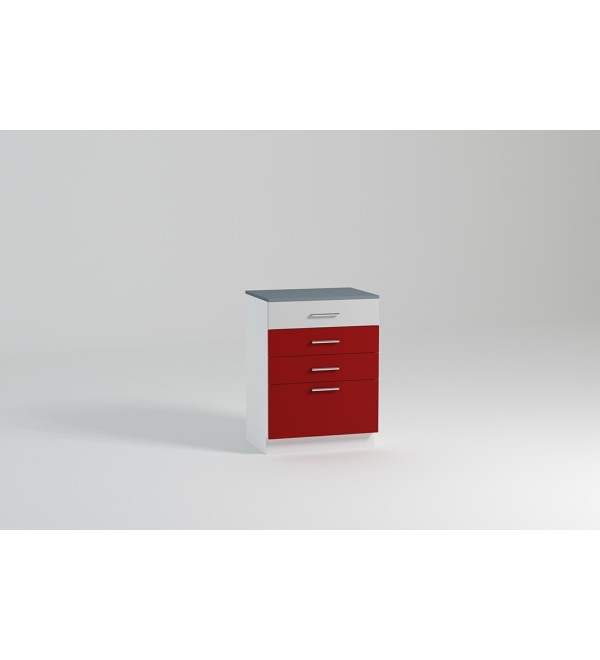 Kuchyňská skříňka spodní 40 cm 4x šuplík LUX