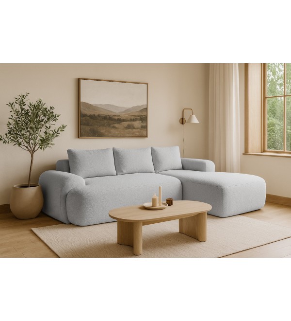 Rohová rozkládací sedačka TORA šedá