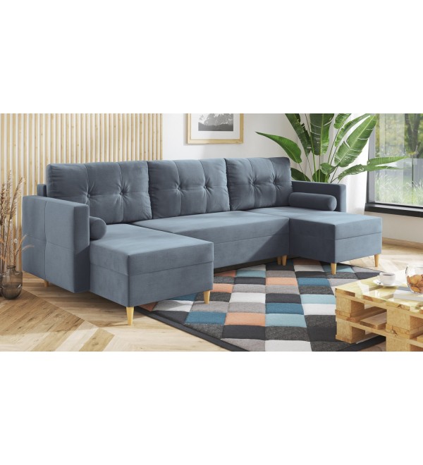 Sedací souprava LORA světle modrá