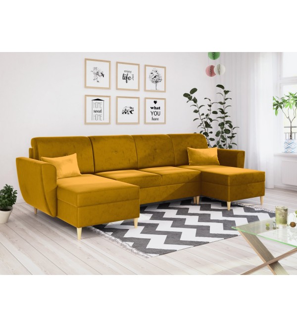 Sedací souprava FLOPY hořčicová