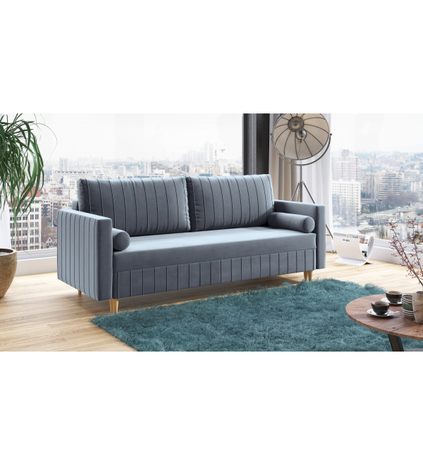 Pohovka rozkládací DENIO modrá