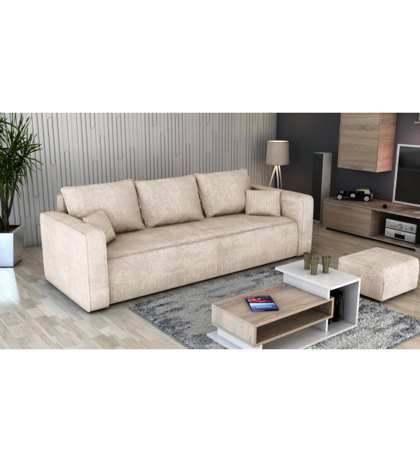 Pohovka FESTO béžová - manšestrová látka