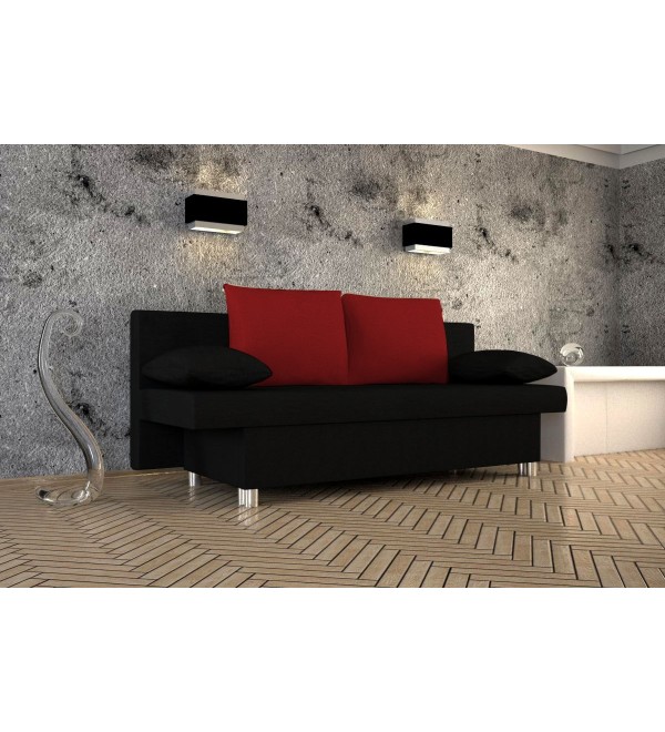 Pohovka SAM černo-červená